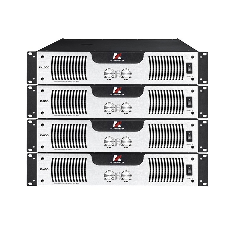 D-Serie Standard 2U-Audio-Leistungsverstärker 8Ω Stereo-Leistungsklasse D