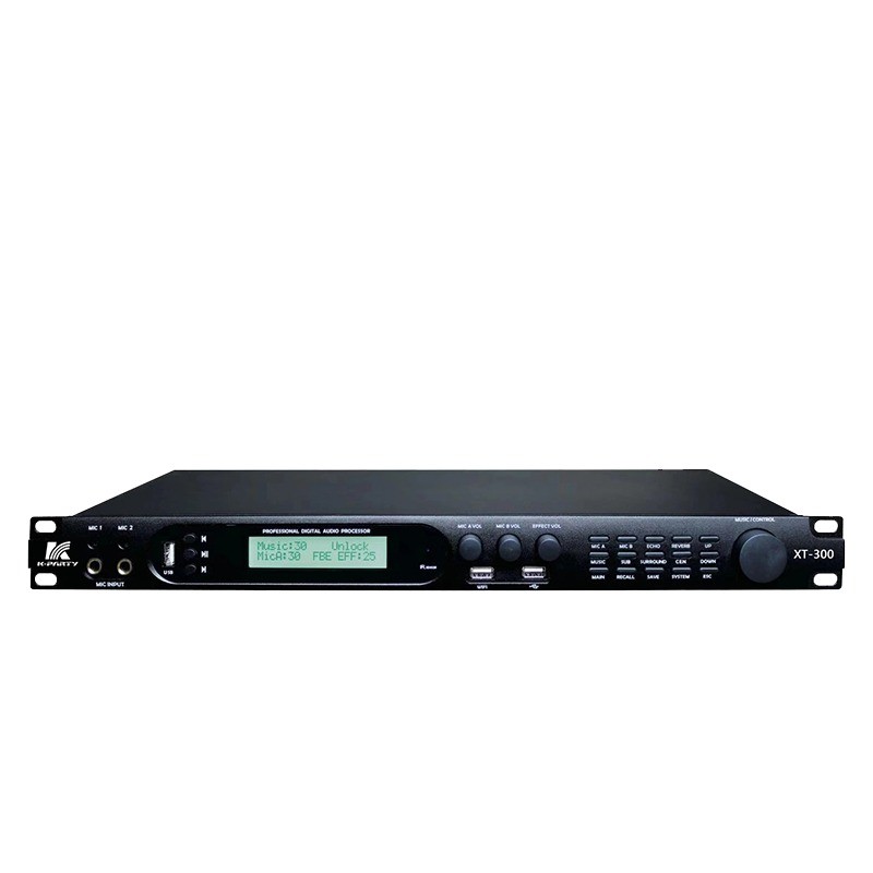 Hochleistungsvorstufeffektor Karaoke-Prozessor Infrarot-Fernbedienung XT-300