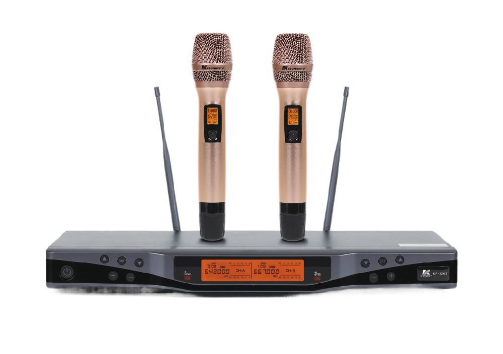KP-520S Professionelles drahtloses Mikrofon UHF-Band-Kanal Abstand 250KHz
